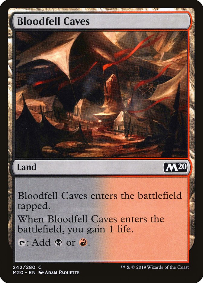 Bloodfell Caves [Core Set 2020] | Tables and Towers