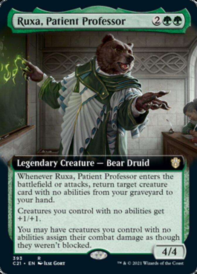 Ruxa, Patient Professor (Extended Art) [Commander 2021] | Tables and Towers