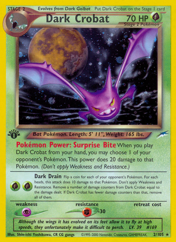 Dark Crobat (2/105) [Neo Destiny 1st Edition] | Tables and Towers