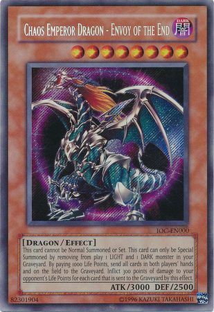 Chaos Emperor Dragon - Envoy of the End [IOC-EN000] Secret Rare | Tables and Towers