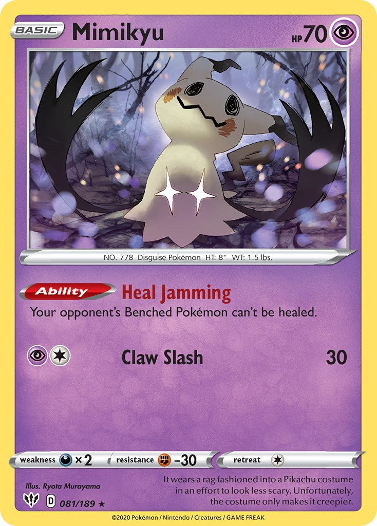 Mimikyu (081/189) (Cosmos Holo) [Sword & Shield: Darkness Ablaze] | Tables and Towers