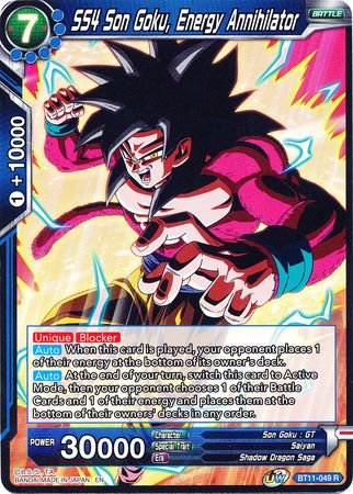 SS4 Son Goku, Energy Annihilator (BT11-049) [Vermilion Bloodline] | Tables and Towers