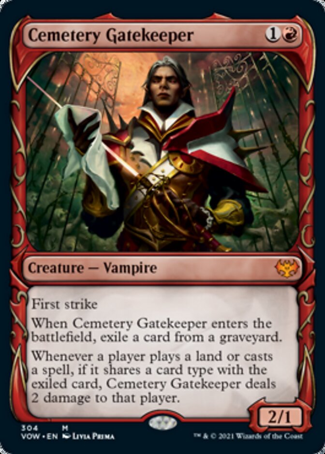 Cemetery Gatekeeper (Showcase Fang Frame) [Innistrad: Crimson Vow] | Tables and Towers