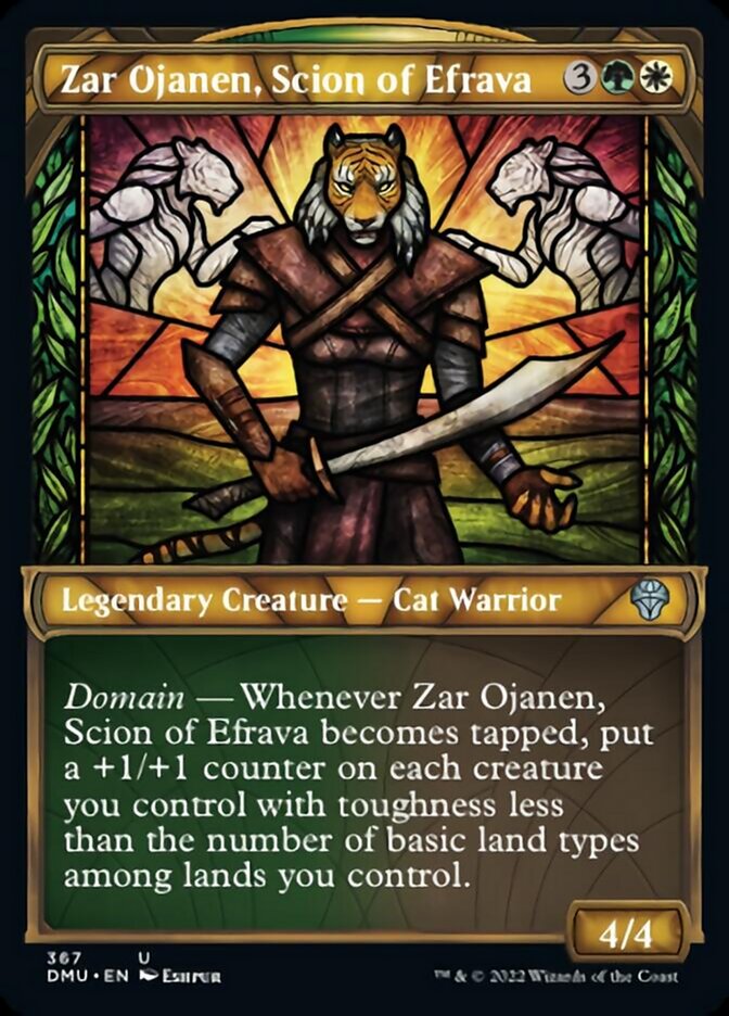 Zar Ojanen, Scion of Efrava (Showcase Textured) [Dominaria United] | Tables and Towers