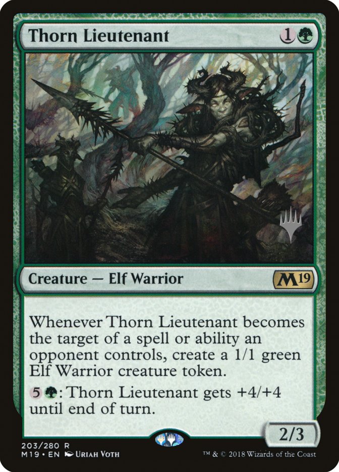 Thorn Lieutenant (Promo Pack) [Core Set 2019 Promos] | Tables and Towers