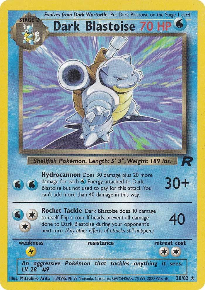 Dark Blastoise (20/82) [Team Rocket Unlimited] | Tables and Towers