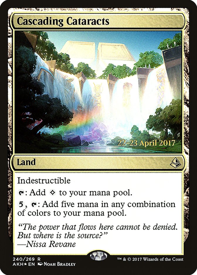 Cascading Cataracts [Amonkhet Prerelease Promos] | Tables and Towers