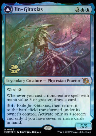 Jin-Gitaxias // The Great Synthesis [March of the Machine Prerelease Promos] | Tables and Towers