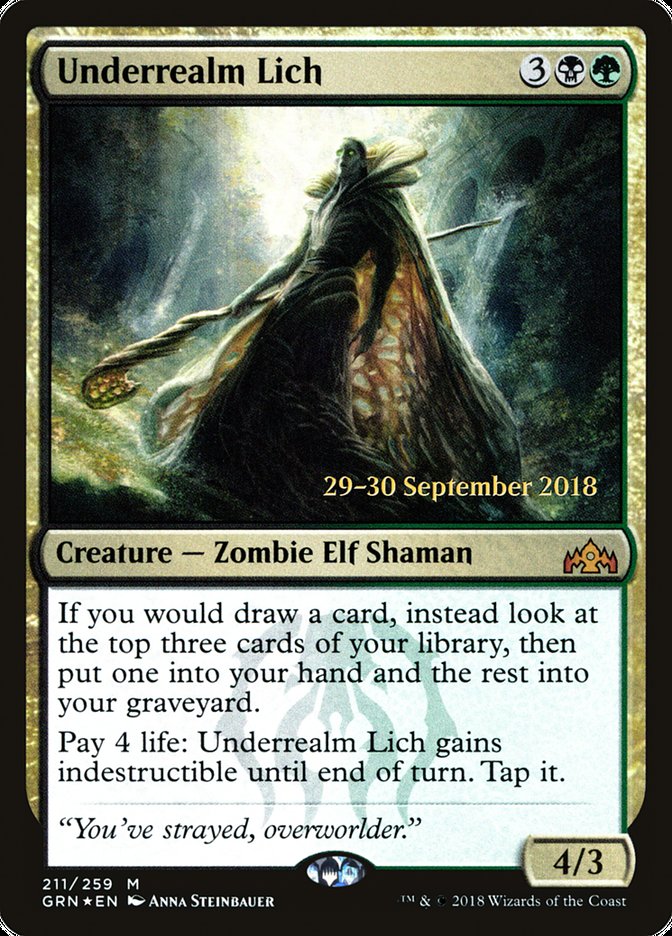 Underrealm Lich [Guilds of Ravnica Prerelease Promos] | Tables and Towers