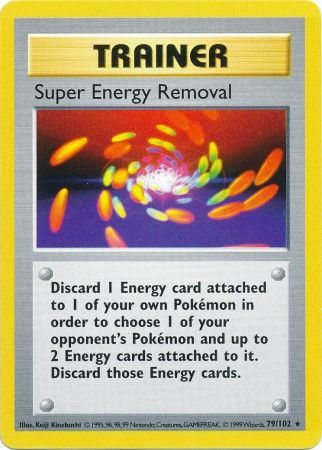 Super Energy Removal (79/102) [Base Set Shadowless Unlimited] | Tables and Towers