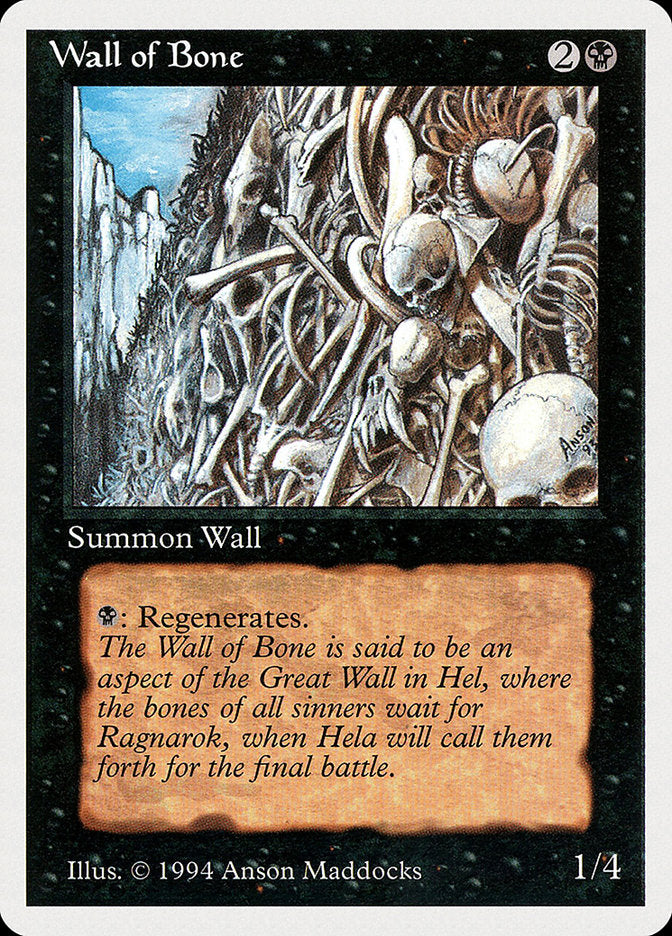 Wall of Bone [Summer Magic / Edgar] | Tables and Towers