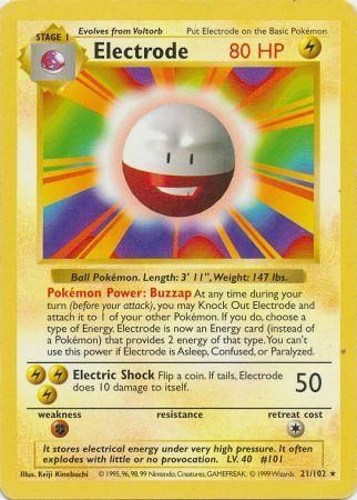 Electrode (21/102) [Base Set Shadowless Unlimited] | Tables and Towers