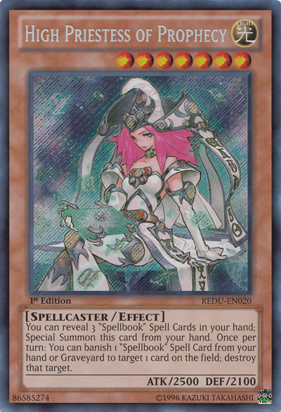 High Priestess of Prophecy [REDU-EN020] Secret Rare | Tables and Towers