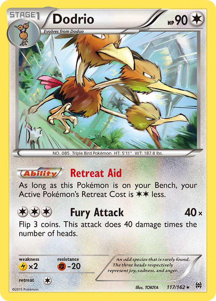 Dodrio (117/162) [XY: BREAKthrough] | Tables and Towers