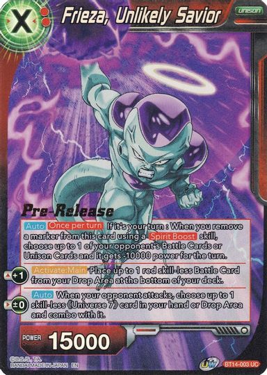 Frieza, Unlikely Savior (BT14-003) [Cross Spirits Prerelease Promos] | Tables and Towers