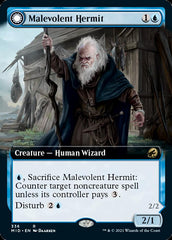 Malevolent Hermit // Benevolent Geist (Extended Art) [Innistrad: Midnight Hunt] | Tables and Towers