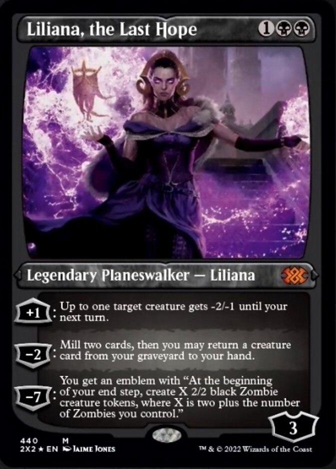 Liliana, the Last Hope (Foil Etched) [Double Masters 2022] | Tables and Towers