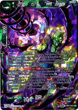 Piccolo, Special Beam Cannon Unleashed (BT7-060) [Assault of the Saiyans] | Tables and Towers