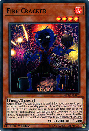 Fire Cracker [AC18-EN007] Super Rare | Tables and Towers