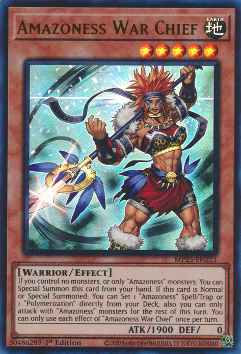 Amazoness War Chief [MP23-EN221] Ultra Rare | Tables and Towers