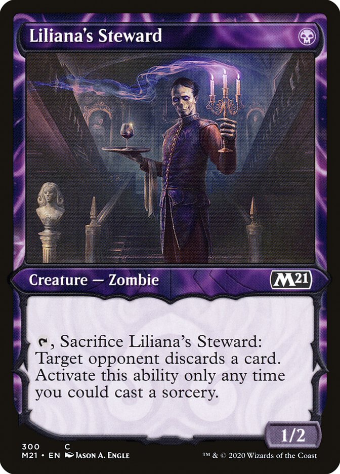 Liliana's Steward (Showcase) [Core Set 2021] | Tables and Towers