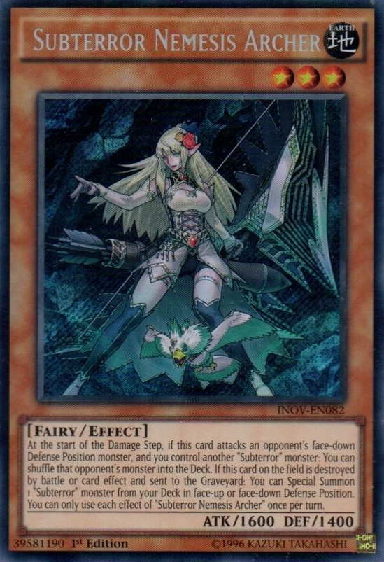 Subterror Nemesis Archer [INOV-EN082] Secret Rare | Tables and Towers