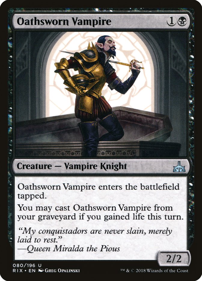 Oathsworn Vampire [Rivals of Ixalan] | Tables and Towers