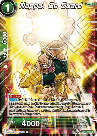 Nappa, on Guard (BT15-085) [Saiyan Showdown] | Tables and Towers