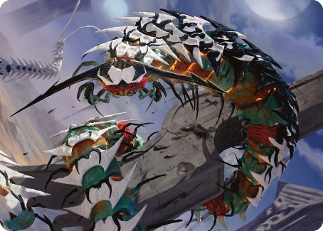 Atraxa's Skitterfang Art Card [Phyrexia: All Will Be One Art Series] | Tables and Towers