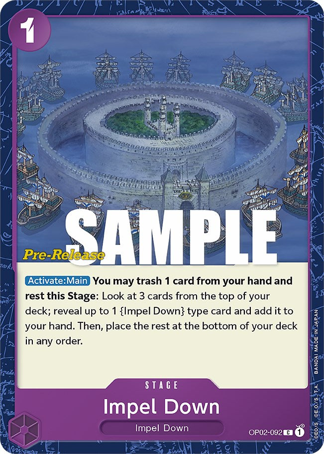 Impel Down [Paramount War Pre-Release Cards] | Tables and Towers