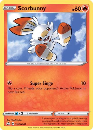 Scorbunny (SWSH002) [Sword & Shield: Black Star Promos] | Tables and Towers