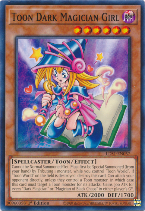 Toon Dark Magician Girl [LDS1-EN057] Common | Tables and Towers