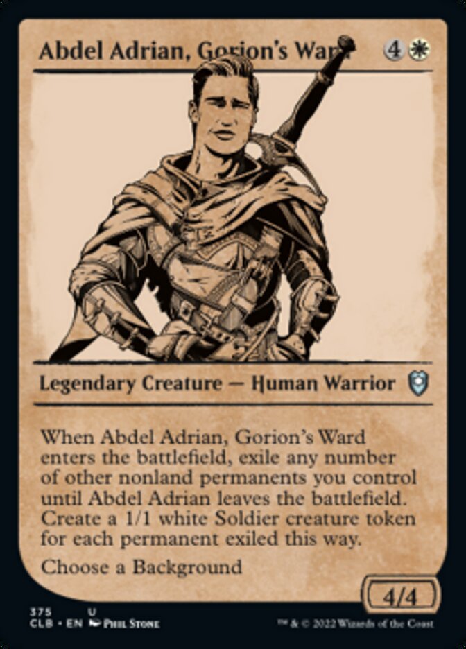 Abdel Adrian, Gorion's Ward (Showcase) [Commander Legends: Battle for Baldur's Gate] | Tables and Towers