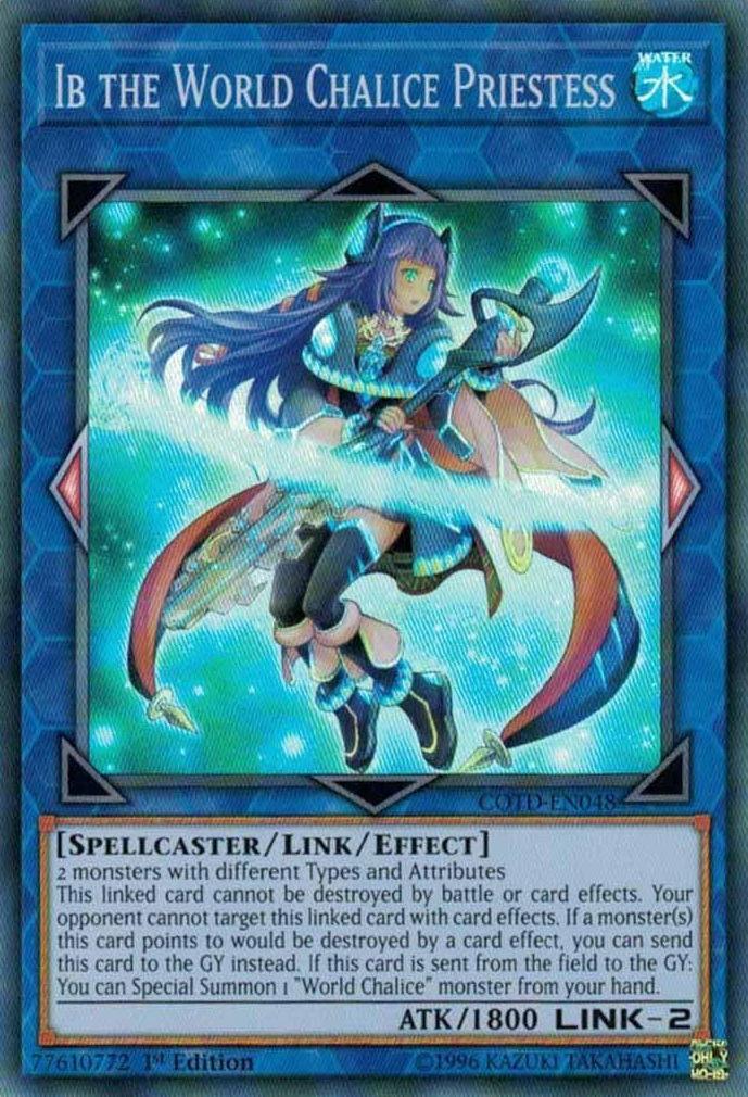 Ib the World Chalice Priestess [COTD-EN048] Super Rare | Tables and Towers