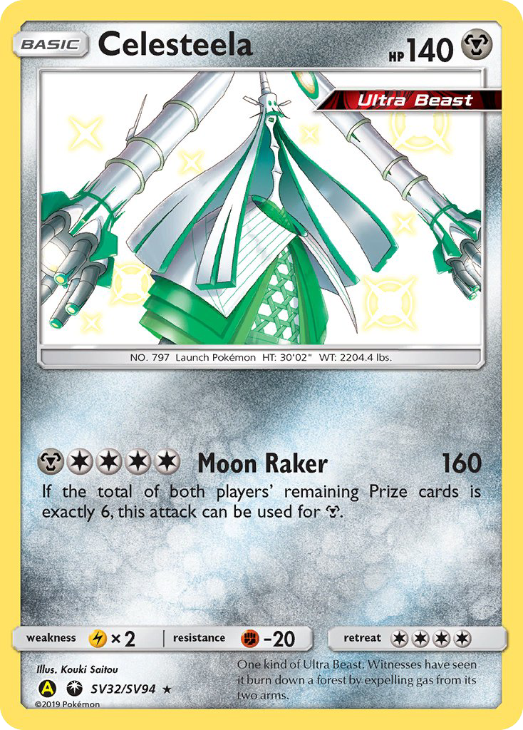 Celesteela (SV32/SV94) [Sun & Moon: Hidden Fates - Shiny Vault] | Tables and Towers