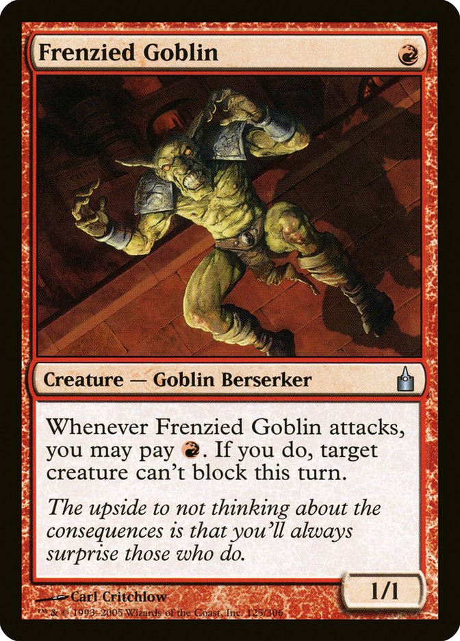 Frenzied Goblin [Ravnica: City of Guilds] | Tables and Towers