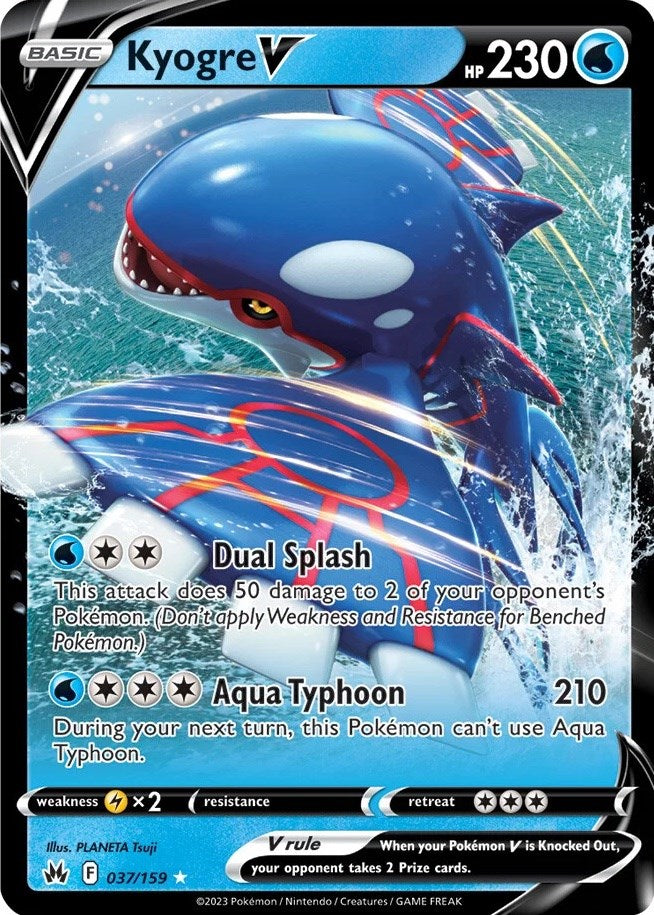 Kyogre V (037/159) [Sword & Shield: Crown Zenith] | Tables and Towers