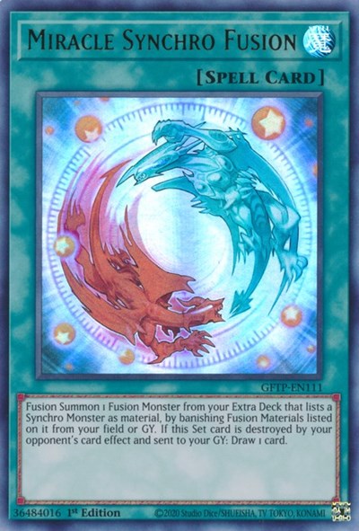 Miracle Synchro Fusion [GFTP-EN111] Ultra Rare | Tables and Towers