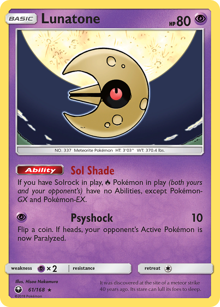 Lunatone (61/168) [Sun & Moon: Celestial Storm] | Tables and Towers