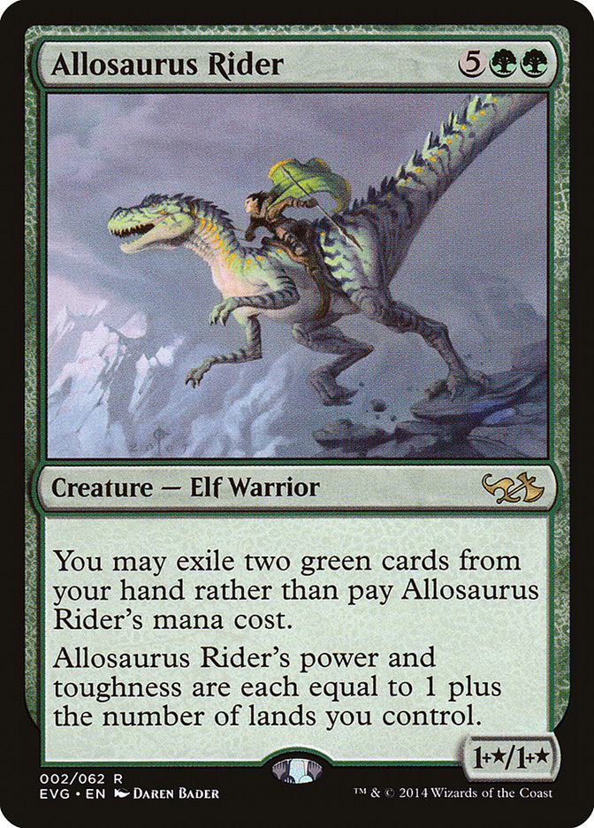 Allosaurus Rider (Elves vs. Goblins) [Duel Decks Anthology] | Tables and Towers