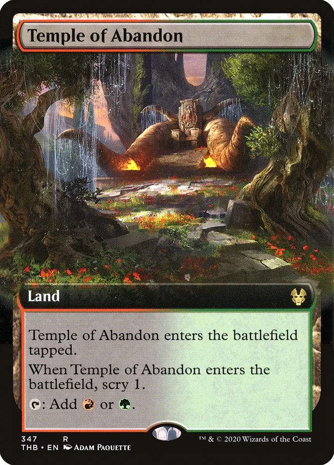 Temple of Abandon (Extended Art) [Theros Beyond Death] | Tables and Towers