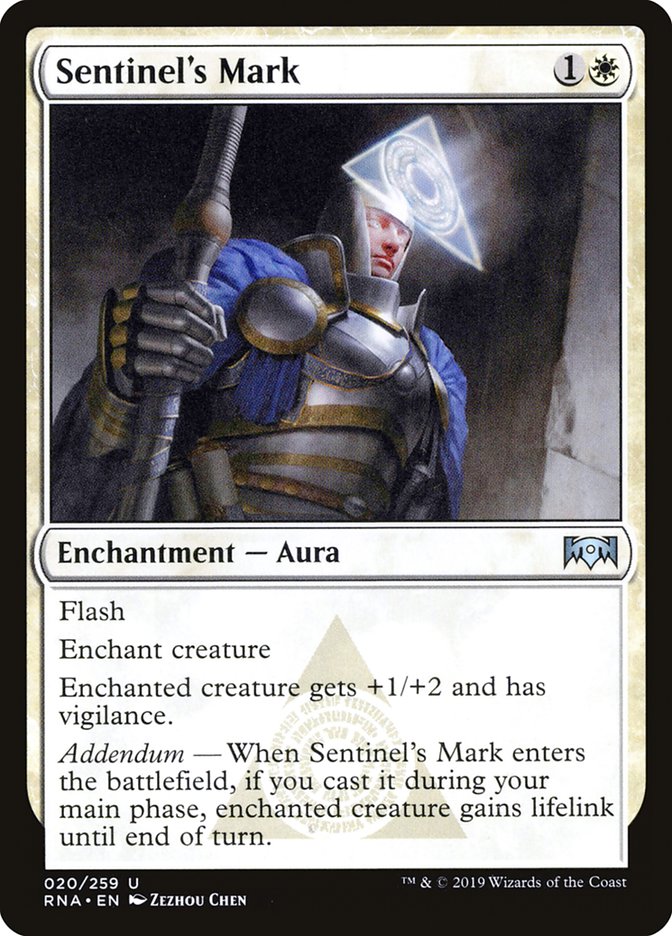 Sentinel's Mark [Ravnica Allegiance] | Tables and Towers