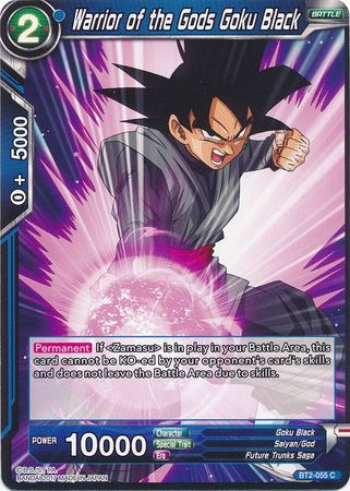 Warrior of the Gods Goku Black (BT2-055) [Union Force] | Tables and Towers