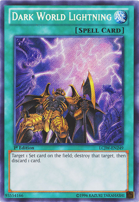 Dark World Lightning [LCJW-EN249] Secret Rare | Tables and Towers