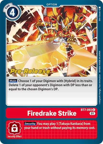 Firedrake Strike [BT7-093] [Next Adventure Pre-Release Cards] | Tables and Towers