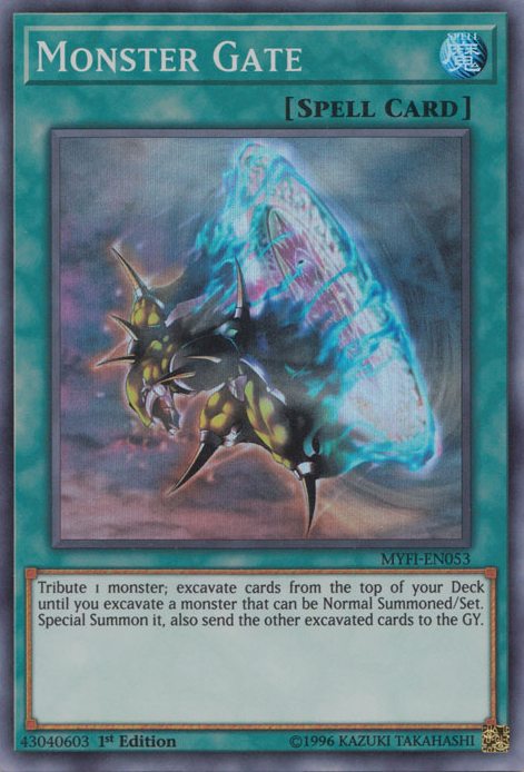 Monster Gate [MYFI-EN053] Super Rare | Tables and Towers