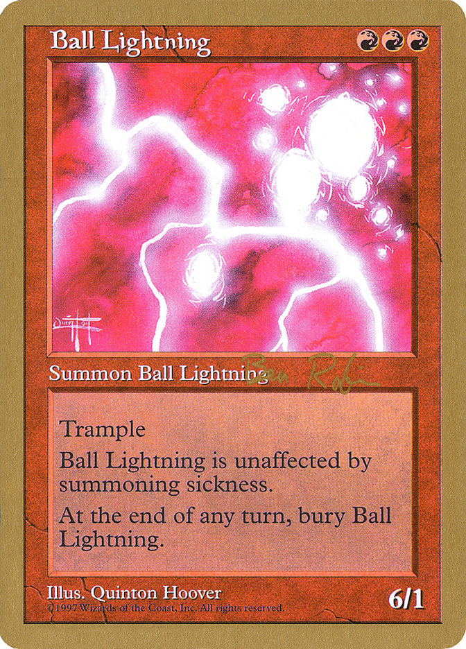 Ball Lightning (Ben Rubin) [World Championship Decks 1998] | Tables and Towers