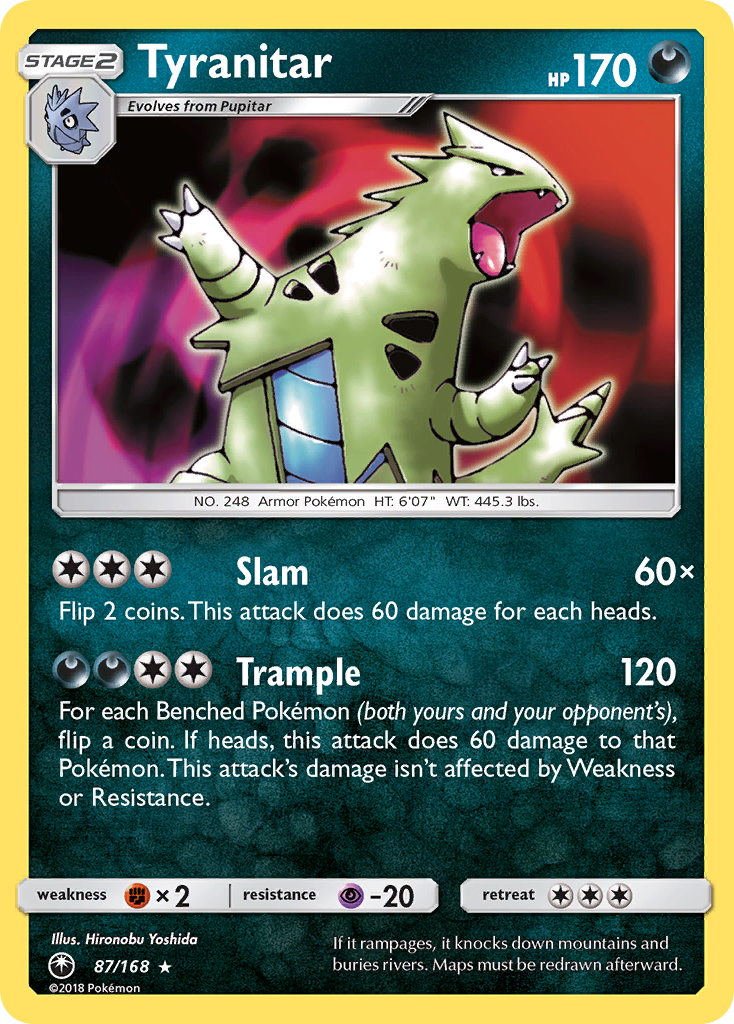 Tyranitar (87/168) [Sun & Moon: Celestial Storm] | Tables and Towers