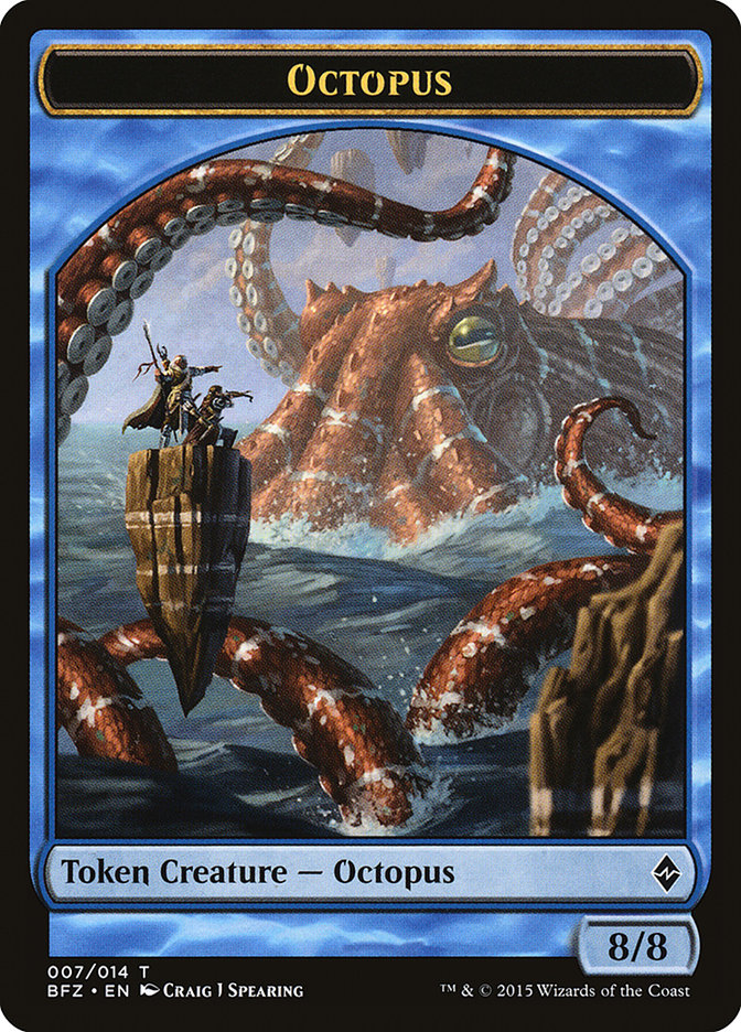 Octopus Token [Battle for Zendikar Tokens] | Tables and Towers