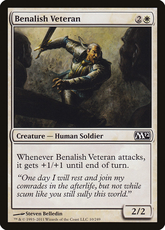 Benalish Veteran [Magic 2012] | Tables and Towers